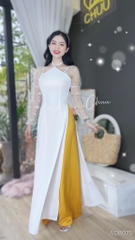 Áo Dài Tay Lưới Hoa Mai AD8075 (áo lẻ)