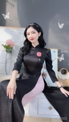 Áo Dài Gấm Tay Bồng AD8005 (áo lẻ)