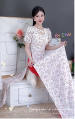 Áo Dài Ren Đối Xứng AD8076 (áo lẻ)