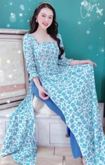 Áo Dài Xốp Tay Chun AD9122 (áo lẻ)