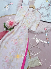 Áo Dài Cổ Thỏ AD9131(áo lẻ)