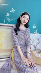Áo Dài Nơ Dây Rút AD9149 (áo lẻ)