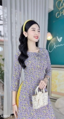 Áo Dài Nơ Dây Rút AD9149 (áo lẻ)