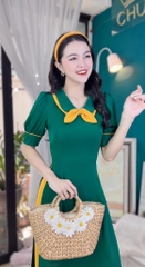 Áo Dài Cổ Đôi AD9144 (áo lẻ)