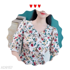 Áo Dài Cổ Sen 2 Lớp AD9157 (áo lẻ)