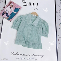 Áo Sơ Mi Xếp Chỉ Chân Bèo A9363