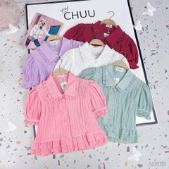 Áo Sơ Mi Xếp Chỉ Chân Bèo A9363