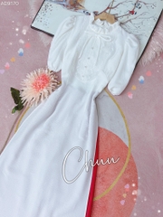 Áo Dài Dứa Cổ Ren Mary AD9170 (áo lẻ)