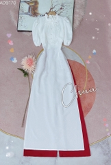 Áo Dài Dứa Cổ Ren Mary AD9170 (áo lẻ)