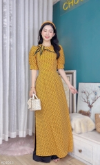Áo Dài Vạt Thủy Thủ Nơ AD8043 (áo lẻ)