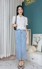 Áo Sơ Mi Xếp Chỉ Chân Bèo A9363