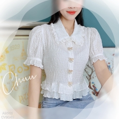 Áo Sơ Mi Xếp Chỉ Chân Bèo A9363
