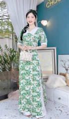 Áo Dài Mango Cổ Xếp Li AD9186 (áo lẻ)