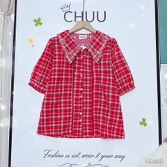 Áo Caro Lụa Thêu Hoa
