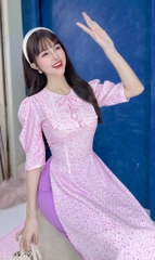 Áo Dài Nơ Nụ Bông AD9262