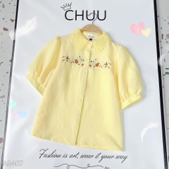Áo Thêu Cổ Xương Rồng A9407