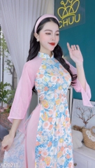 Áo Dài Tay Voan Tam Giác AD9218 (áo lẻ)