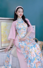 Áo Dài Tay Voan Tam Giác AD9218 (áo lẻ)