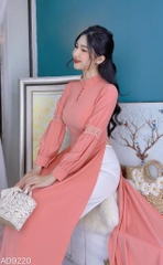 Áo Dài Cổ Tàu Ren Tay Nối AD9220