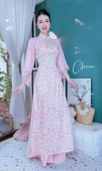 Áo Dài Tay Voan Tam Giác AD9218 (áo lẻ)