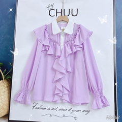 Áo Bèo Sky Cổ Màu A9457
