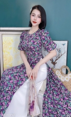 Áo Dài Tay Phồng Chuny AD9051 (áo lẻ)