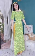 Áo Dài Tay Phồng Chuny AD9051 (áo lẻ)