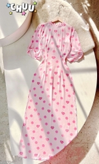 Áo Dài Đom Đóm Tay Nơ AD2724 (áo lẻ)