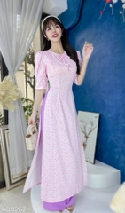 Áo Dài Nơ Nụ Bông AD9262