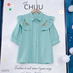 Áo Sơ Mi Thêu Hoa Choco A9472
