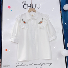 Áo Sơ Mi Thêu Hoa Choco A9472