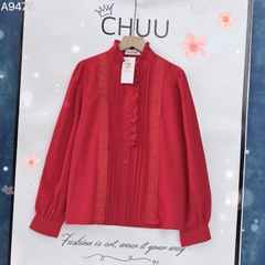 Áo Sơ Mi Xếp Li Hoa Cúc A9475