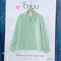 Áo Tằm Gãy Ren Xương Rồng A9474