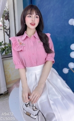 Áo Sơ Mi Thêu Hoa Choco A9472