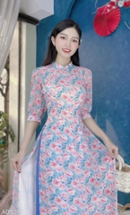 Áo Dài 4T Nơ Pha Lê AD9275 (áo lẻ)