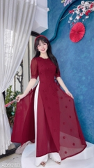 Áo Dài Hoa Mai Bay 3D 4T AD9280 (áo lẻ)