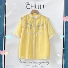 Áo Tơ Thêu Chỉ Cầu Vòng A9503