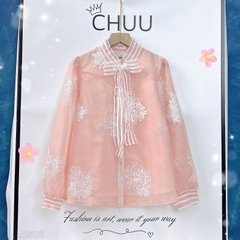 Áo Sơ Mi Thêu Cúc Hoàng Kim A1508