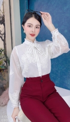 Áo Sơ Mi Thêu Cúc Hoàng Kim A1508
