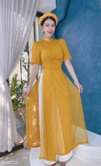 Áo Dài 4T Nhún Eo AD9233 (áo lẻ)