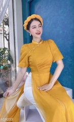 Áo Dài 4T Nhún Eo AD9233 (áo lẻ)