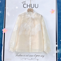 Áo Sơ Mi Thêu Cúc Hoàng Kim A1508