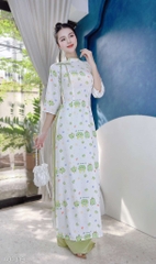 Áo Dài Cổ Bánh Dừa AD1319 (áo lẻ)