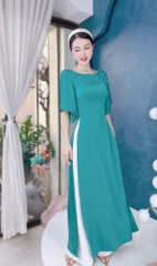 Áo Dài Cổ Thuyền Tay Xéo AD9239 (áo lẻ)