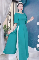 Áo Dài Cổ Thuyền Tay Xéo AD9239 (áo lẻ)