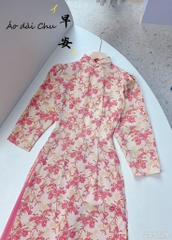 Áo Dài Thạch Anh Truyền Thống Tay Bồng AD9229 (áo lẻ)