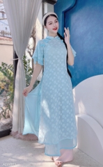 Áo Dài 4T Nơ Babi Đối Xứng AD1311 (áo lẻ)