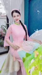 Áo Dài Tay Xẻ Cánh Đồng AD1324 (áo lẻ)