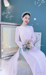 Áo Dài 4T Bông Tuyết Ngọc AD9177 (áo lẻ)