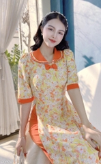 Áo Dài Cổ Nữ Sinh AD9245 (áo lẻ)